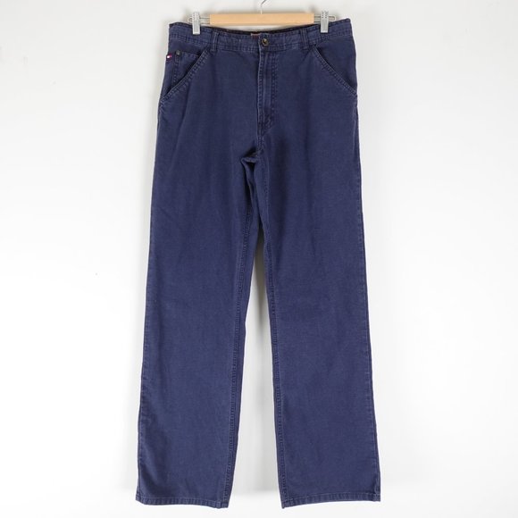 Tommy Hilfiger Red Label Denim Pants Men's 32x33 Straight Leg 100% Cotton - Picture 2 of 12